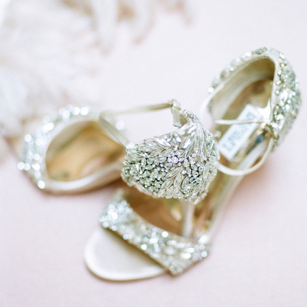 Badgley Mischka Bridal Heels, size 7.5